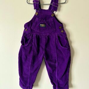 Rare 1980’s OshKosh B'gosh Purple Overalls